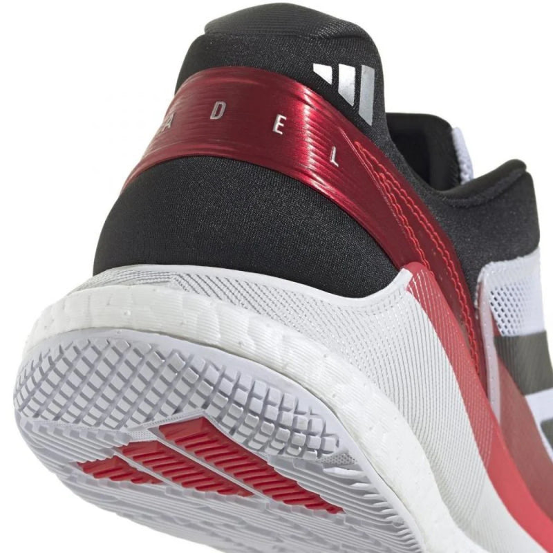 Zapatillas Adidas Crazyquick Boost Padel Blanco Negro Rojo Pádel Élite