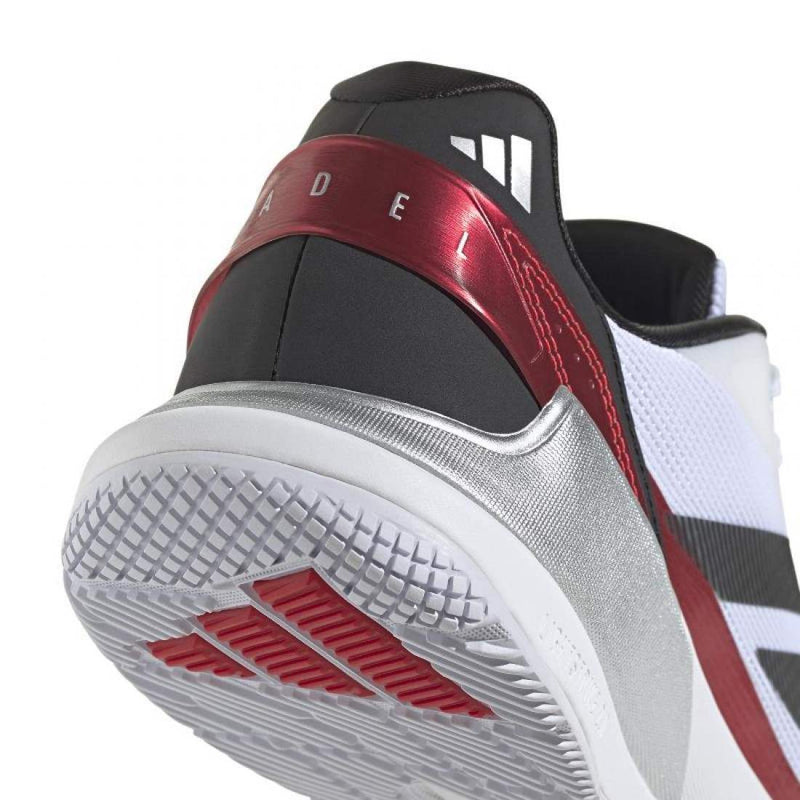 Zapatillas Adidas Crazyquick LS Padel Blanco Negro Rojo Pádel Elite