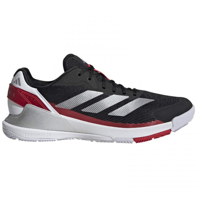 Zapatillas Adidas Crazyquick LS Padel Negro Plata Rojo Pádel Elite