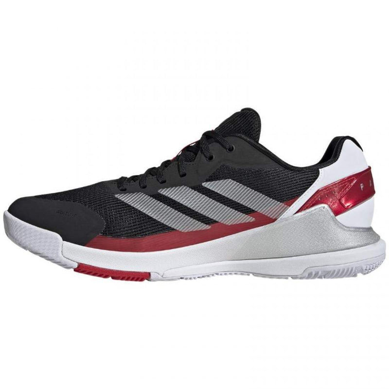 Zapatillas Adidas Crazyquick LS Padel Negro Plata Rojo Pádel Elite