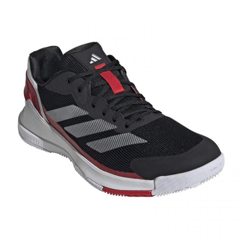 Zapatillas Adidas Crazyquick LS Padel Negro Plata Rojo Pádel Elite