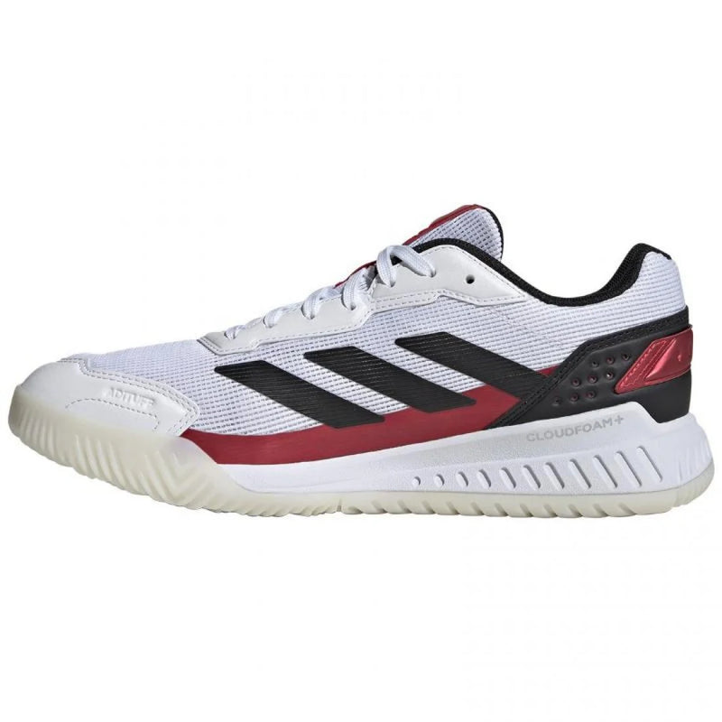 Zapatillas Adidas Courtquick Padel Blanco Negro Rojo Pádel Élite