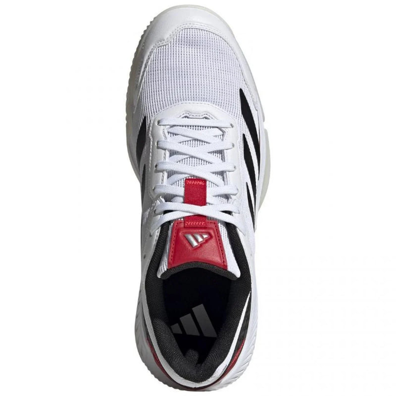 Zapatillas Adidas Courtquick Padel Blanco Negro Rojo Pádel Élite