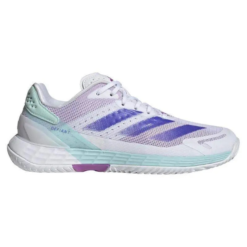 Zapatillas Adidas Defiant Speed 2 Blanco Azul Aqua Mujer Pádel Elite