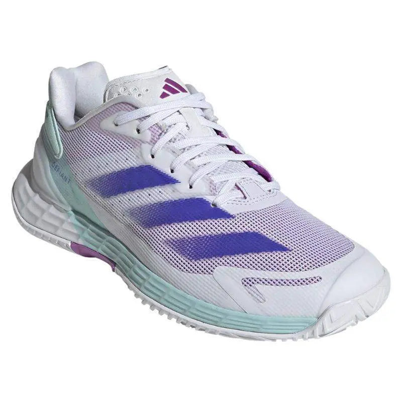 Zapatillas Adidas Defiant Speed 2 Blanco Azul Aqua Mujer Pádel Elite