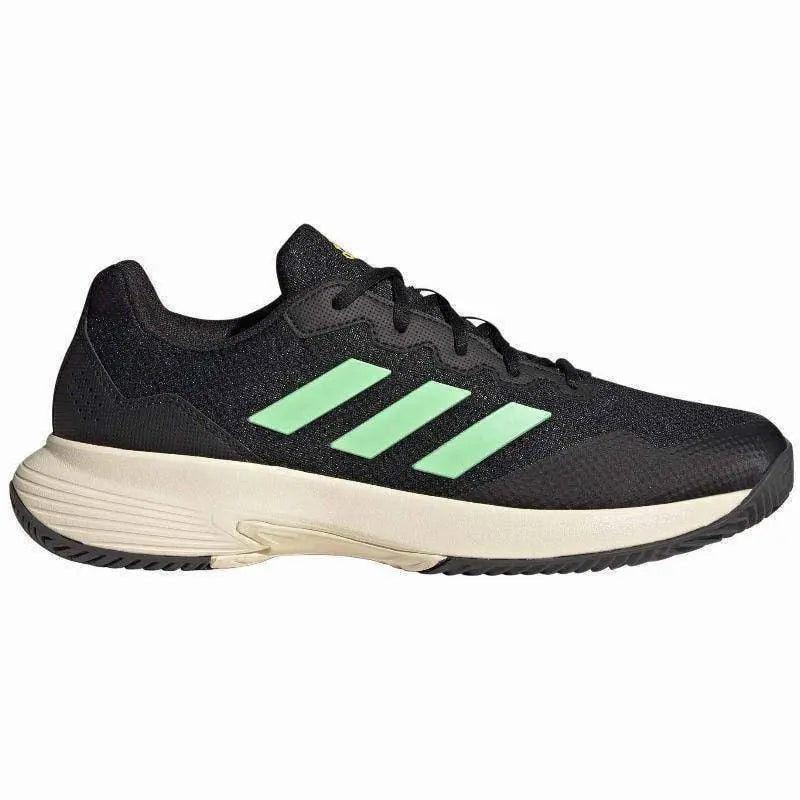 Zapatillas Adidas Game Court Negro Verde Pádel Elite