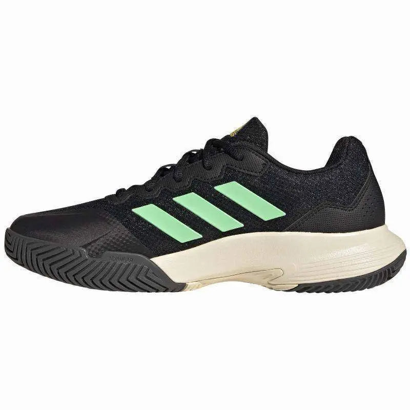 Zapatillas Adidas Game Court Negro Verde Pádel Elite