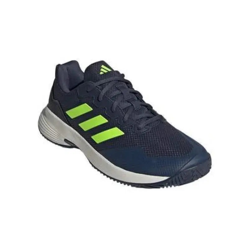 Zapatillas Adidas GameCourt 2.0 Azul Oscuro Lima Blanco Pádel Elite