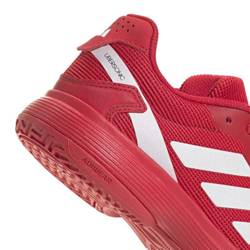 Zapatillas Adidas Ubersonic Rojo Metalizado Junior Pádel Elite