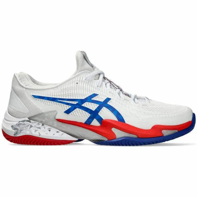 Zapatillas Asics Court FF 3 Clay Novak Blanco Azul Asics Pádel Elite