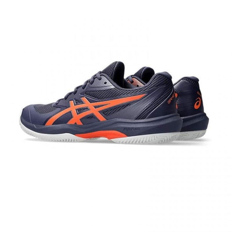 Zapatillas Asics Game FF Clay Azul Indigo Naranja Pádel Elite