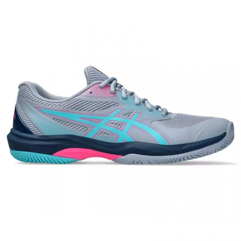 Zapatillas Asics Game FF Padel Gris Azul Aqua Pádel Elite