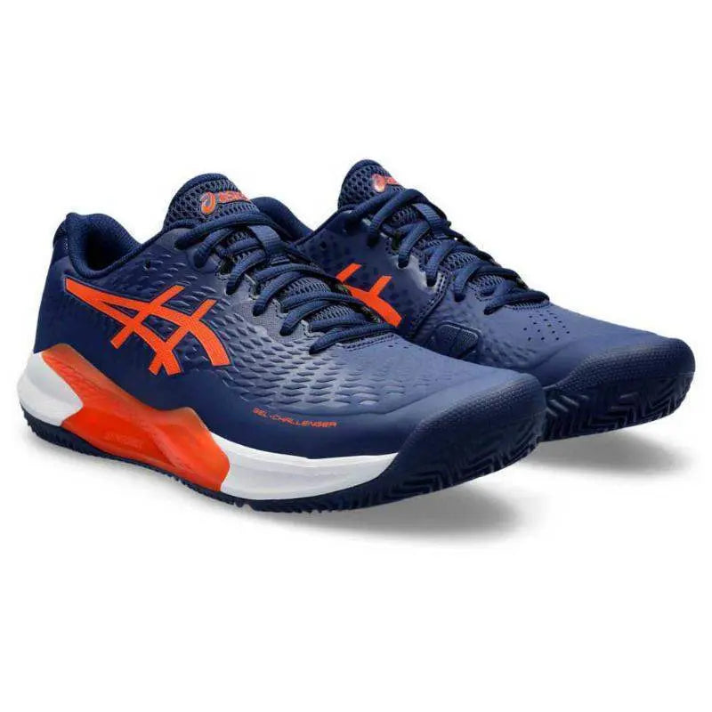 Zapatillas Asics Gel Challenger 14 Clay Azul Marino Naranja Pádel Elite