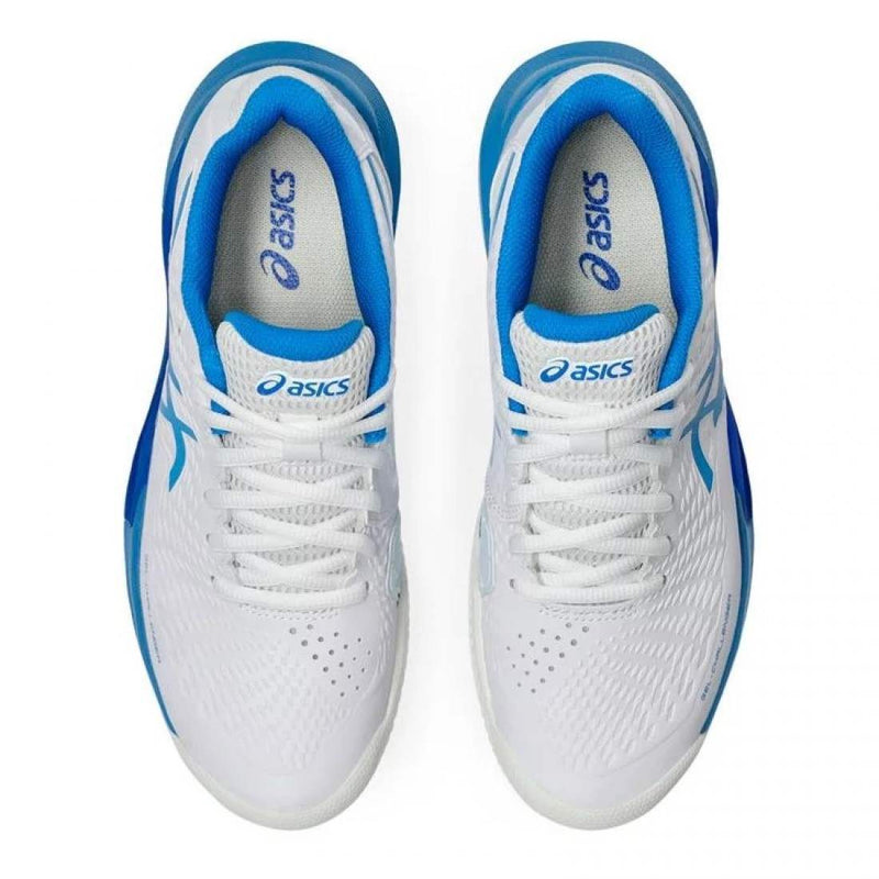 Zapatillas Asics Gel Challenger 14 Clay Blanco Azul Mujer Pádel Elite