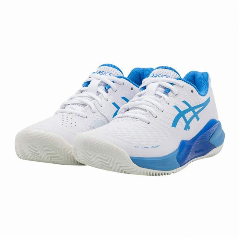 Zapatillas Asics Gel Challenger 14 Clay Blanco Azul Mujer Pádel Elite