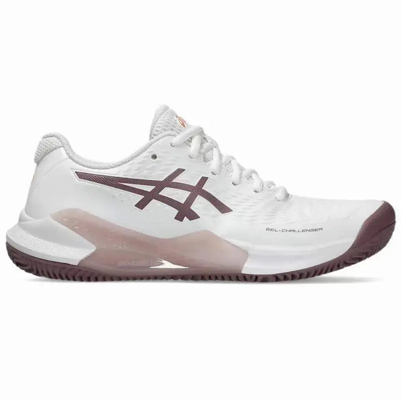 Zapatillas Asics Gel Challenger 14 Clay Blanco Malva Oscuro Mujer Pádel Elite