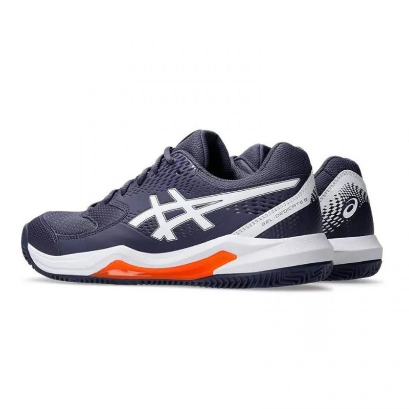 Zapatillas Asics Gel Dedicate 8 Clay Azul Indigo Blanco Pádel Élite