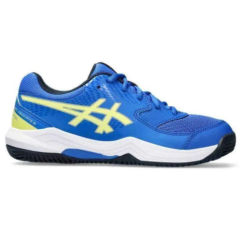 Zapatillas Asics Gel Dedicate 8 Padel Azul Amarillo Claro Junior Pádel Elite