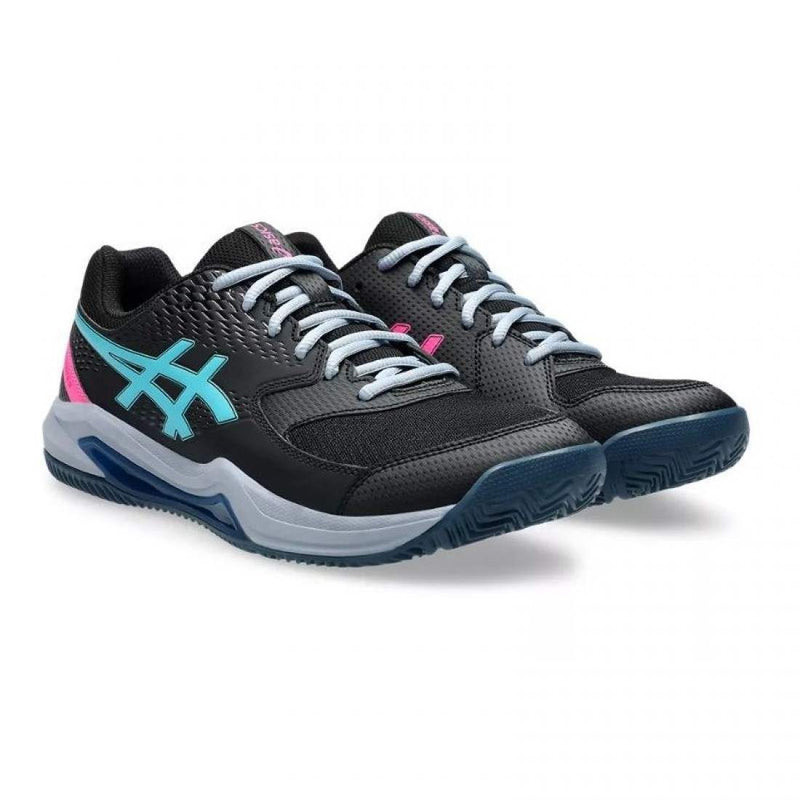 Zapatillas Asics Gel Dedicate 8 Padel Negro Aqua Pádel Elite