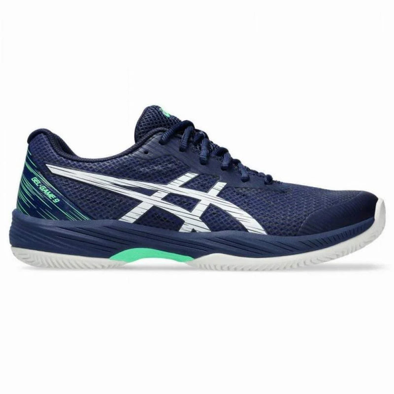 Zapatillas Asics Gel Game 9 Clay Azul Blanco Pádel Élite