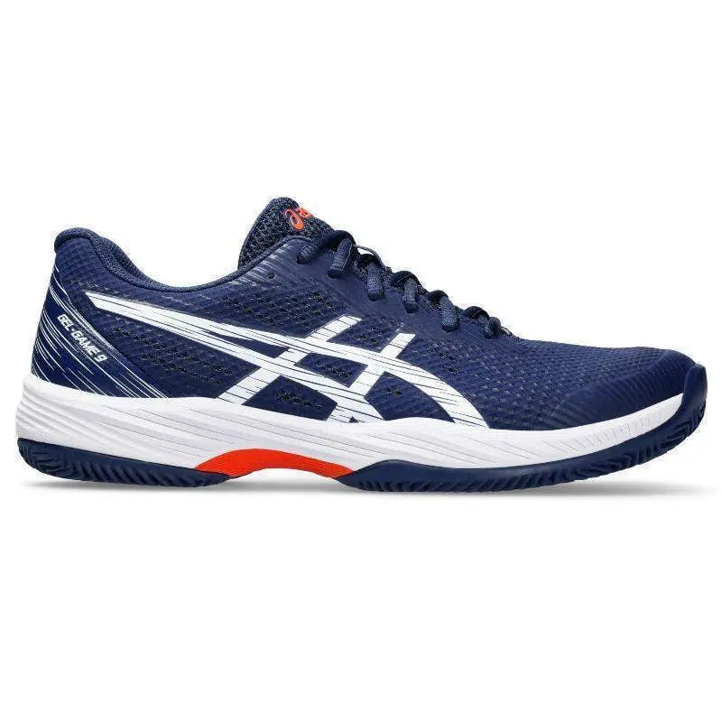 Zapatillas Asics Gel Game 9 Clay Azul Marino Blanco Pádel Elite