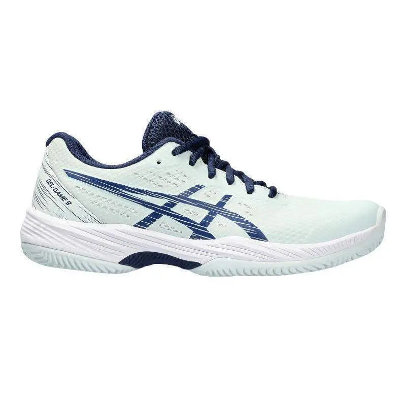 Zapatillas Asics Gel Game 9 Clay Menta Azul Mujer Pádel Elite