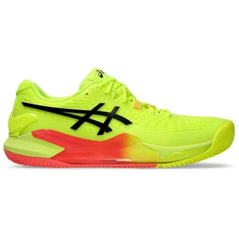 Zapatillas Asics Gel Resolution 9 Clay Paris Amarillo Negro Pádel Elite