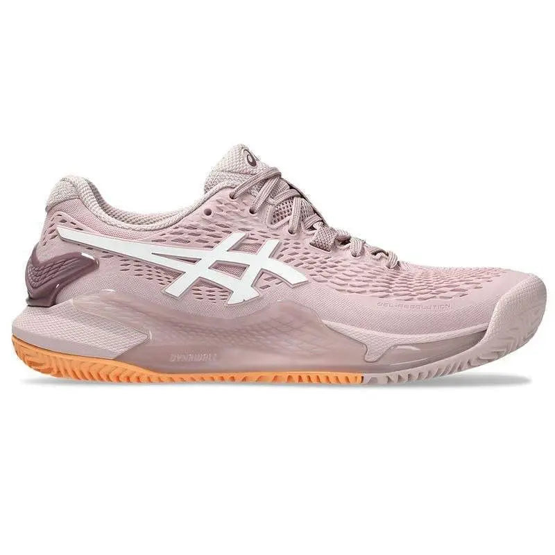 Zapatillas Asics Gel Resolution 9 Clay Rosa Blanco Mujer Pádel Elite