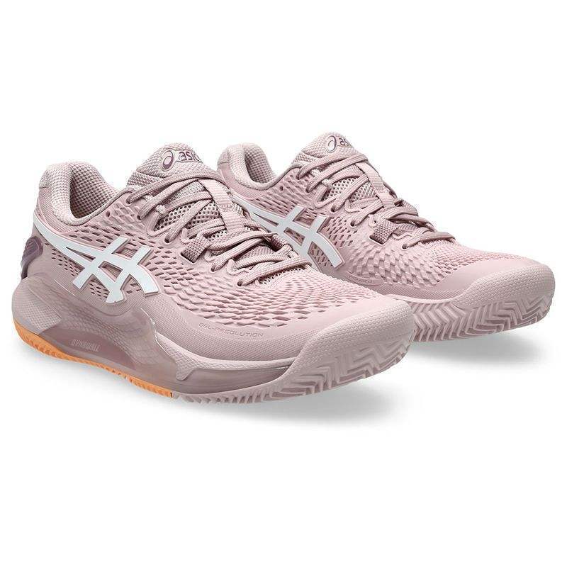 Zapatillas Asics Gel Resolution 9 Clay Rosa Blanco Mujer Pádel Elite