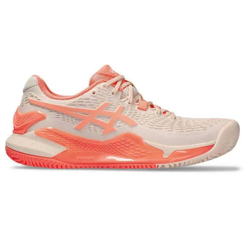 Zapatillas Asics Gel Resolution 9 Clay Rosa Coral Mujer Pádel Elite