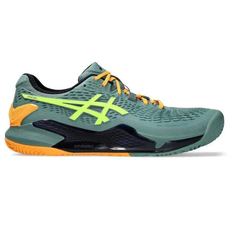 Zapatillas Asics Gel Resolution 9 Padel Celadon Amarillo Pádel Elite