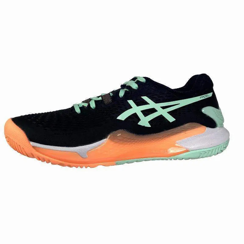 Zapatillas Asics Gel Resolution 9 Padel Negro Menta Mujer Pádel Elite