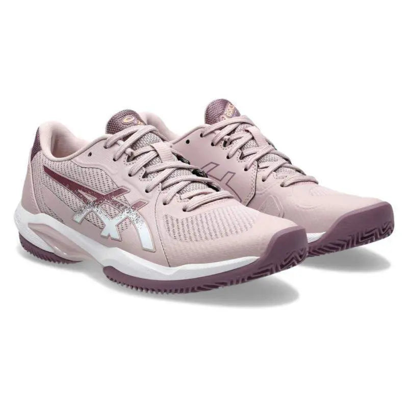 Zapatillas Asics Solution Swift FF 2 Clay Rosa Blanco Mujer Pádel Elite