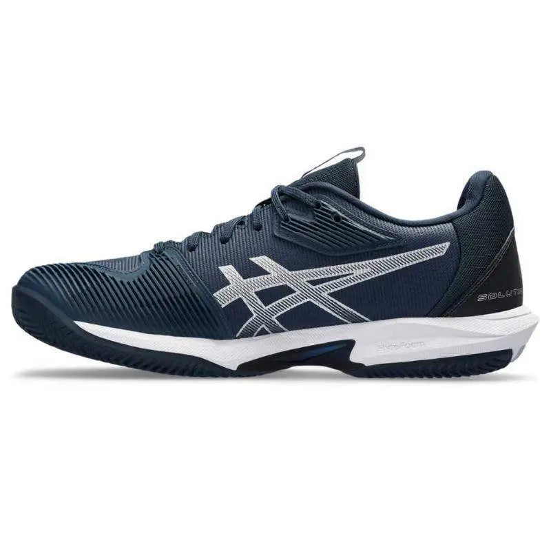 Zapatillas Asics Solution Speed FF 3 Clay Azul Frances Plata Pádel Elite