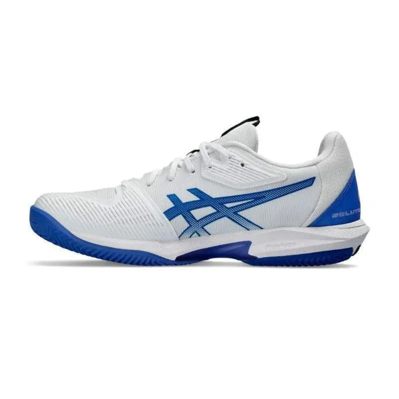 Zapatillas Asics Solution Speed FF 3 Clay Blanco Azul Pádel Elite