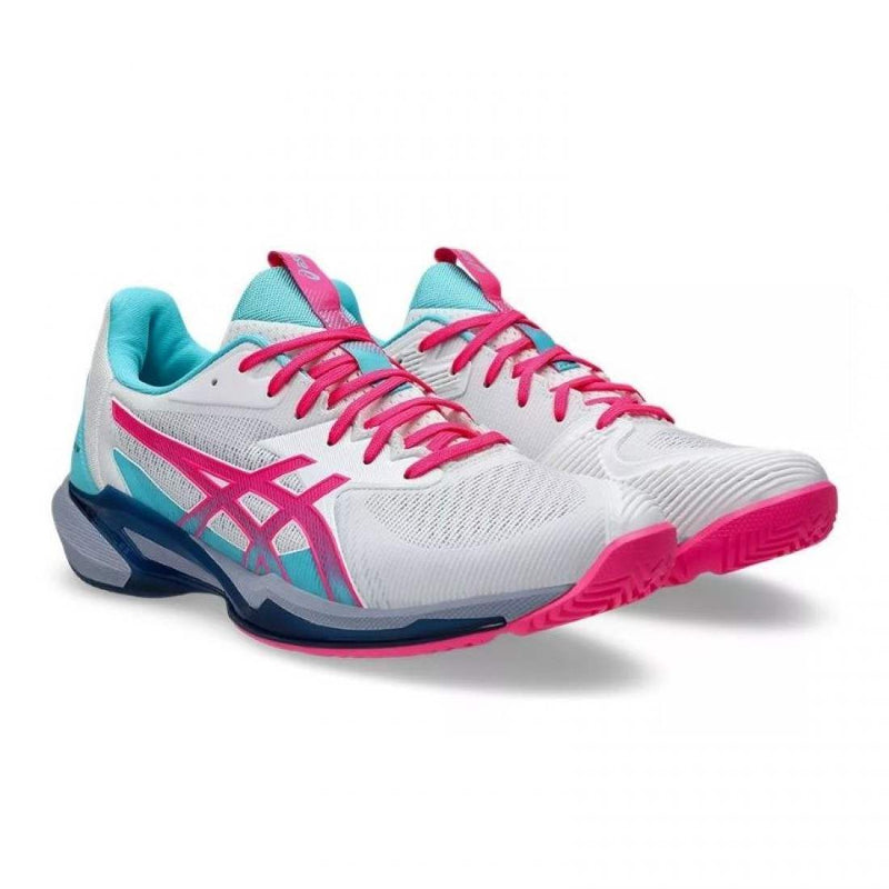 Zapatillas Asics Solution Speed FF 3 Padel Blanco Rosa Pádel Elite