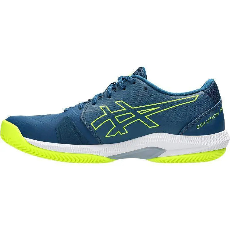 Zapatillas Asics Solution Swift FF 2 Clay Azul Mako Amarillo Pádel Elite