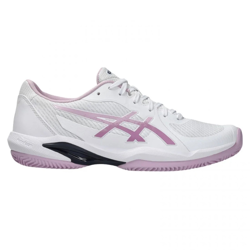 Zapatillas Asics Solution Swift FF 2 Clay Blanco Rosa Ube Mujer Pádel Elite