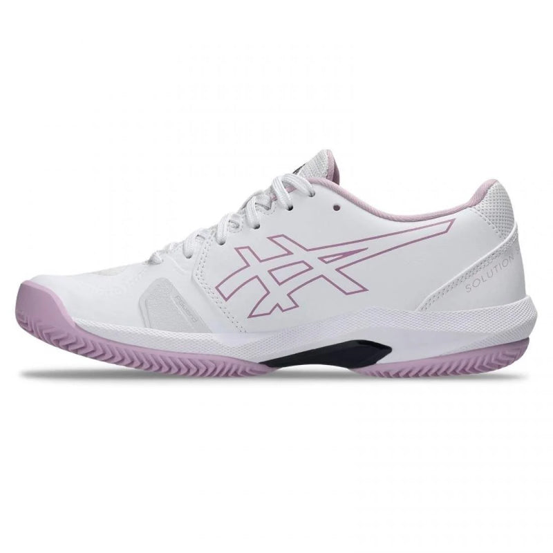 Zapatillas Asics Solution Swift FF 2 Clay Blanco Rosa Ube Mujer Pádel Elite