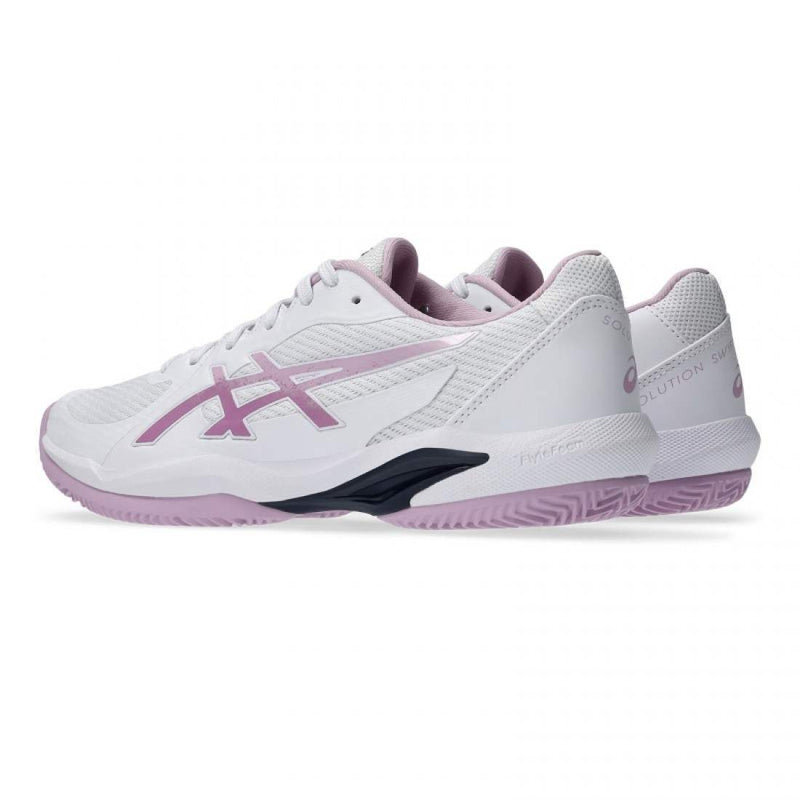 Zapatillas Asics Solution Swift FF 2 Clay Blanco Rosa Ube Mujer Pádel Elite