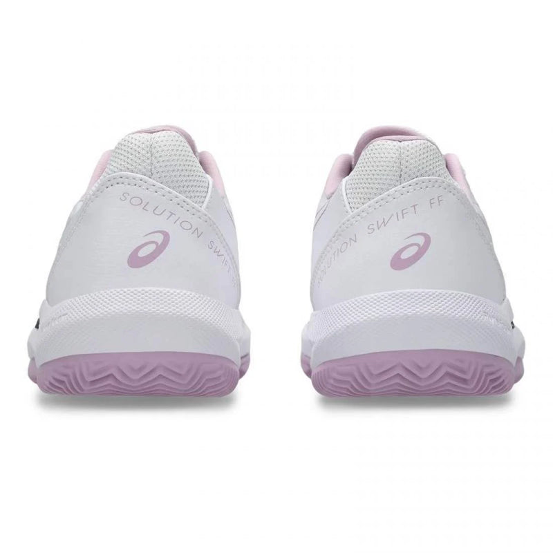 Zapatillas Asics Solution Swift FF 2 Clay Blanco Rosa Ube Mujer Pádel Elite