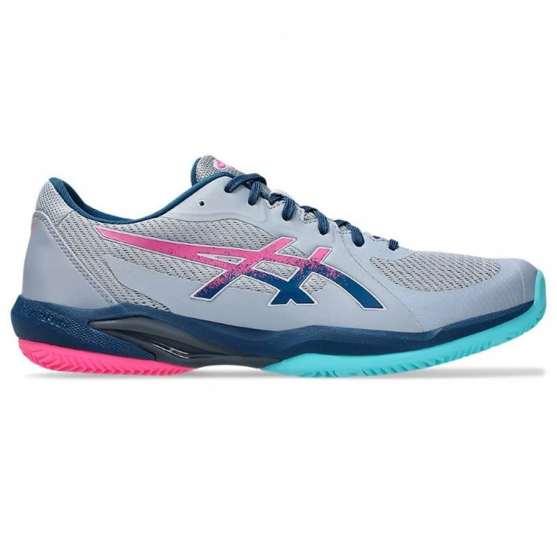 Zapatillas Asics Solution Swift FF 2 Padel Gris Azul Mako Pádel Elite