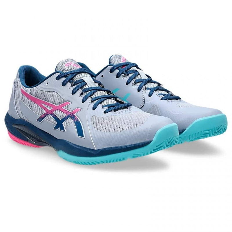 Zapatillas Asics Solution Swift FF 2 Padel Gris Azul Mako Pádel Elite