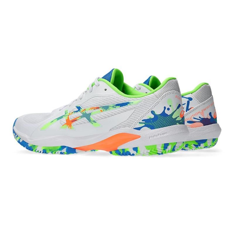 Zapatillas Asics Solution Swift FF 2 Padel L.E Blanco Verde Pádel Élite