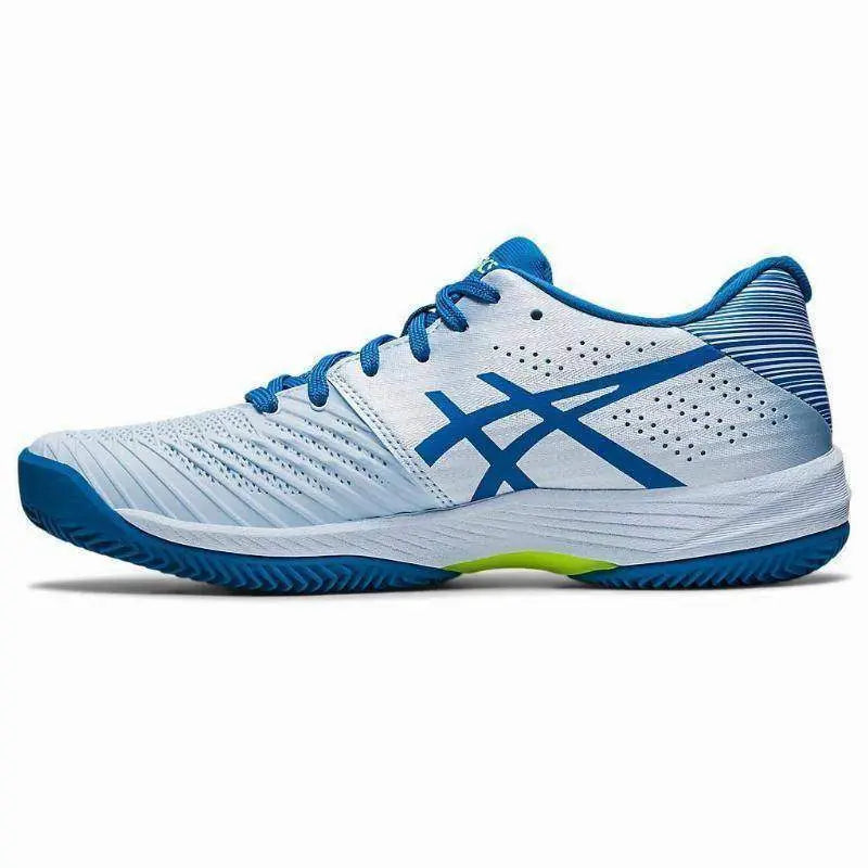 Zapatillas Asics Solution Swift FF Clay Blanco Azul Cielo Mujer Pádel Elite