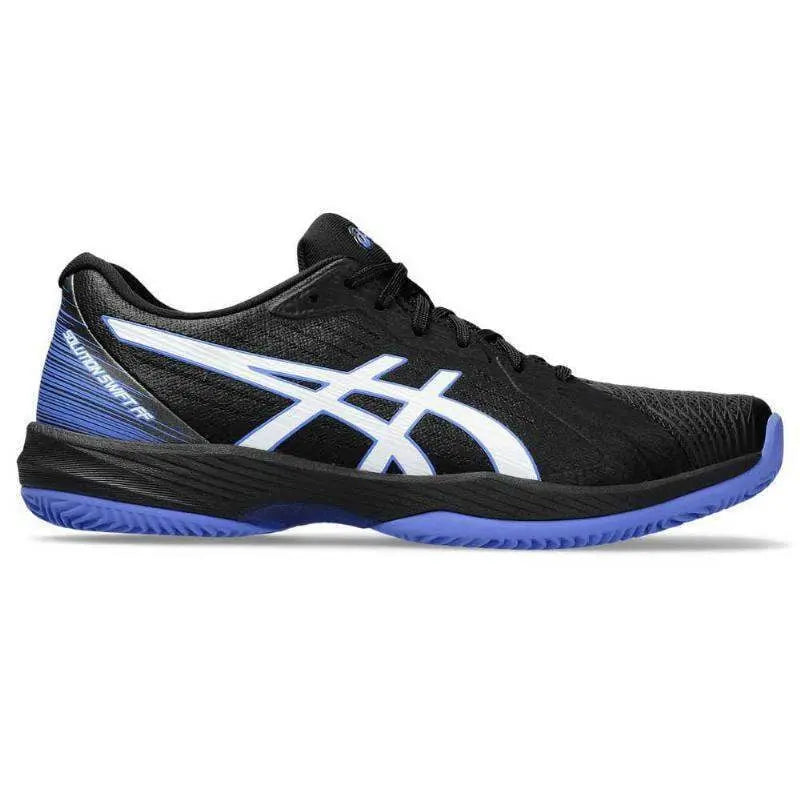 Zapatillas Asics Solution Swift FF Clay Negro Azul Zafiro Pádel Elite