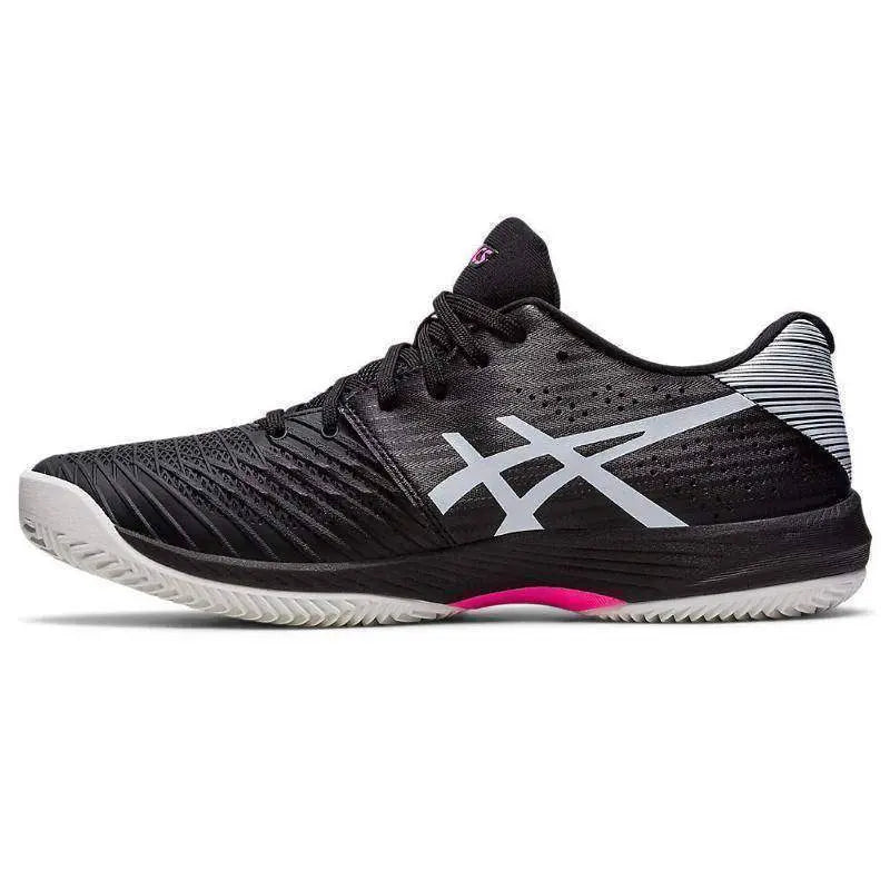 Zapatillas Asics Solution Swift FF Clay Negro Rosa Fluor Pádel Elite