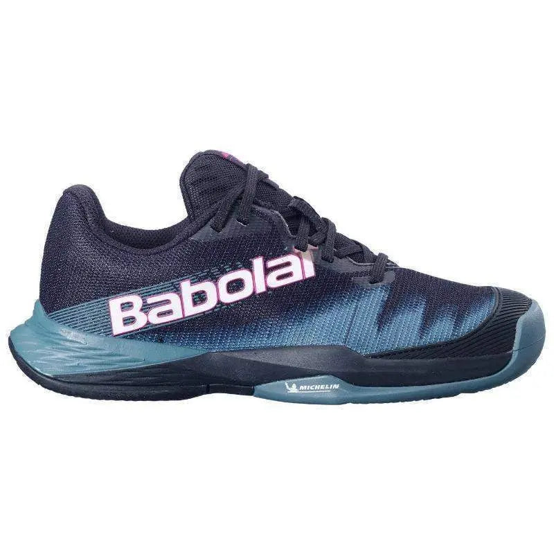 Zapatillas Babolat Jet Premura 2 Negro Azul Atlantico Junior Pádel Elite