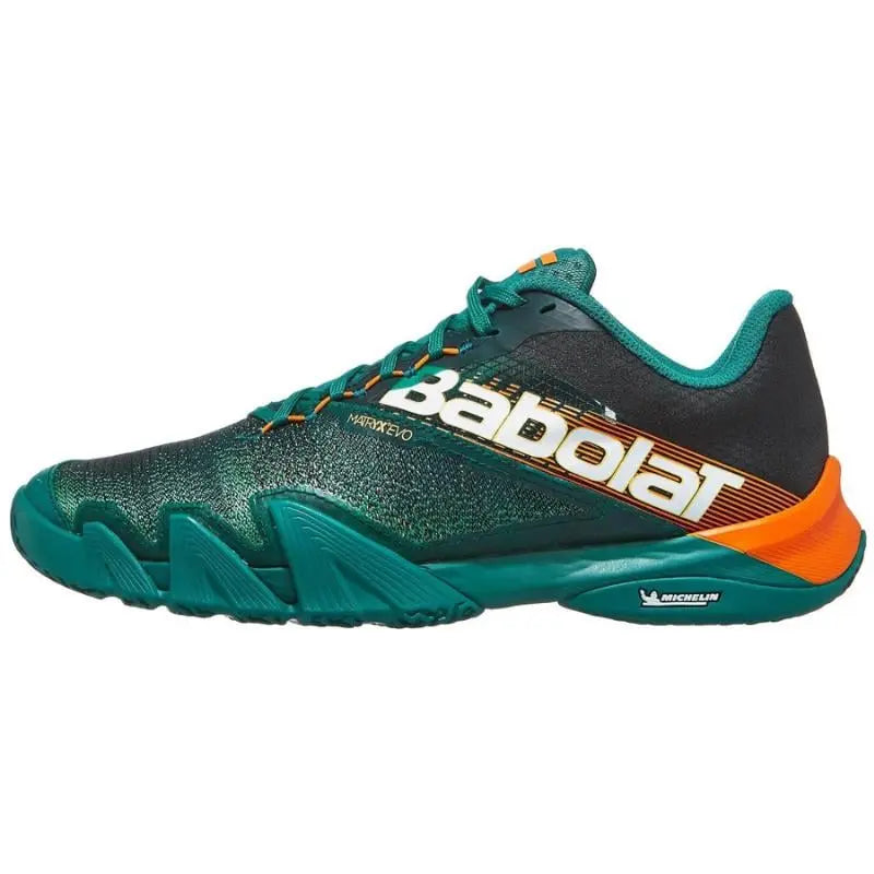 Zapatillas Babolat Jet Premura 2 Verde Lago Albaricoque Pádel Elite