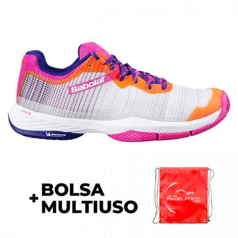 Zapatillas Babolat Jet Ritma Gris Rosa Mujer | Babolat Pádel Elite